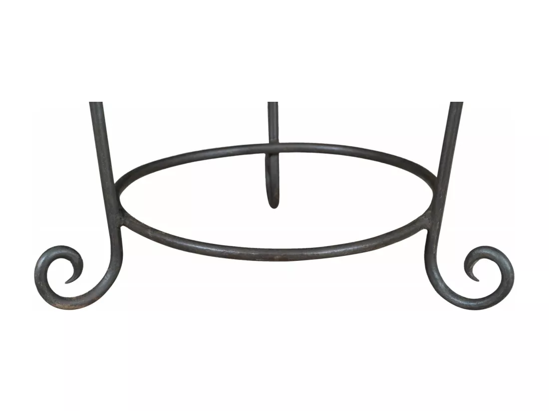 BISCOTTINI Support de Plantes - Fonte avec Finition Antique - Porte-Fleurs - Intérieur et Extérieur - Jardinière - Jardin - Salon - Salle à Manger - Présentoir - Décoratif - 30x40x40 cm