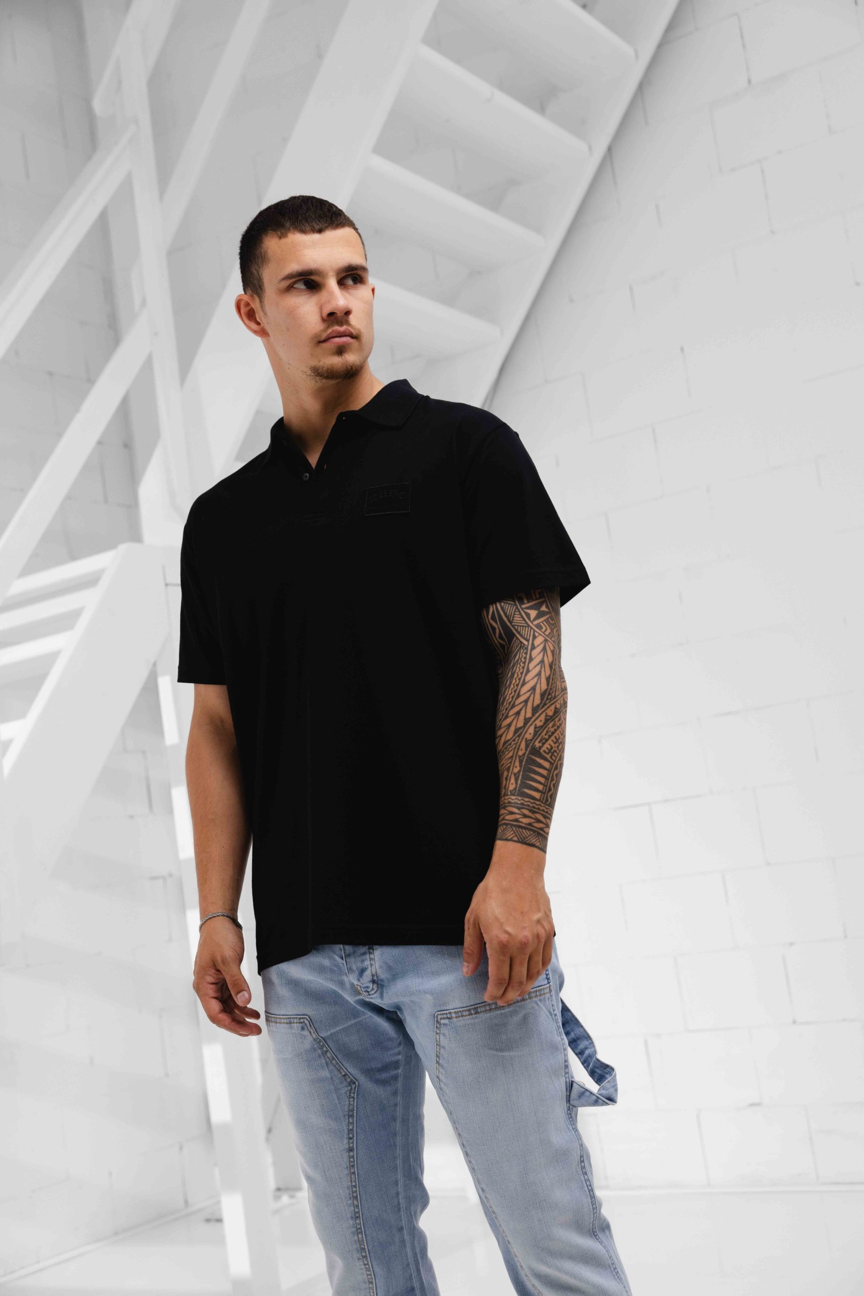 Iceberg L5 Polo Heren Zwart