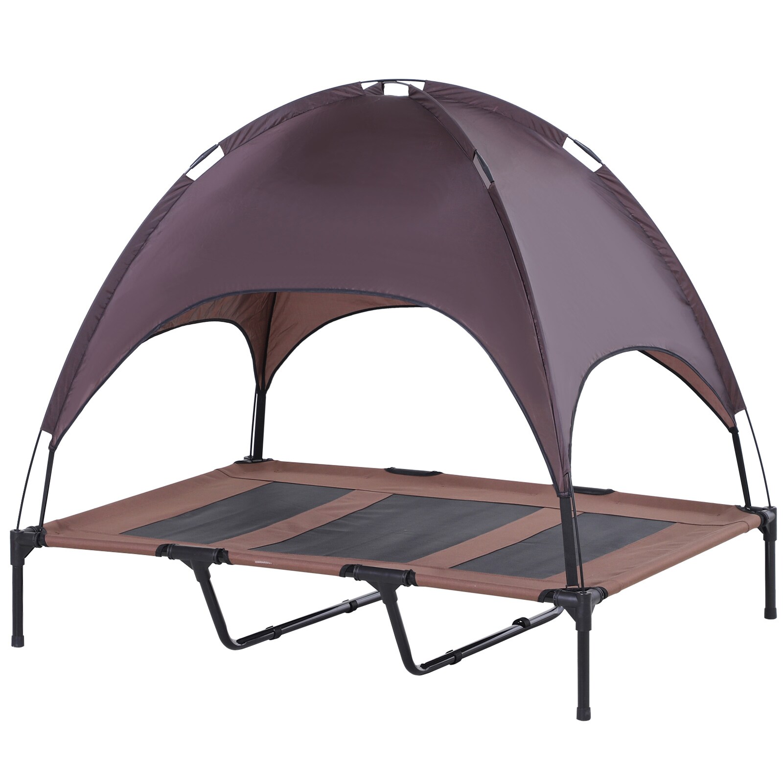 PawHut Hundebett mit Baldachin 122 x 92 x 108 cm (LxBxH)