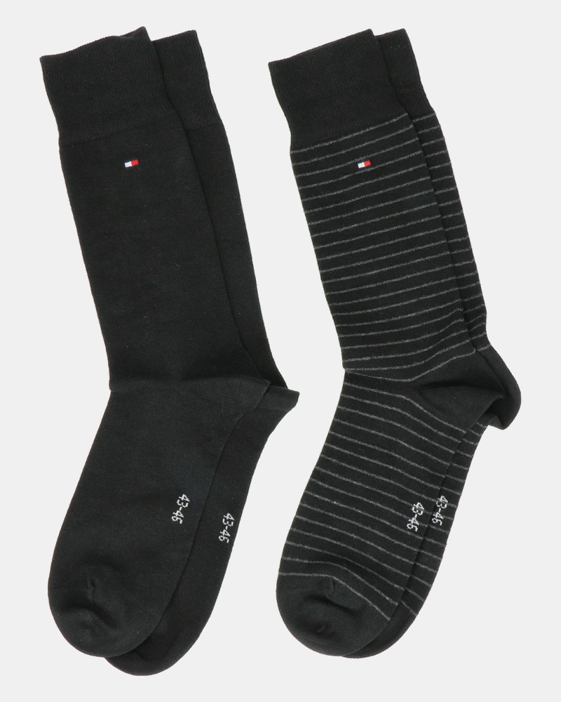 Tommy Hilfiger 2-Pack hoge sokken Sokken  - zwart
