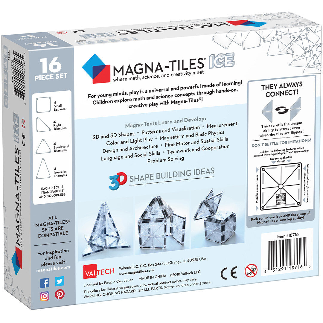 MAGNA-TILES magnetische tegels ice - 16st