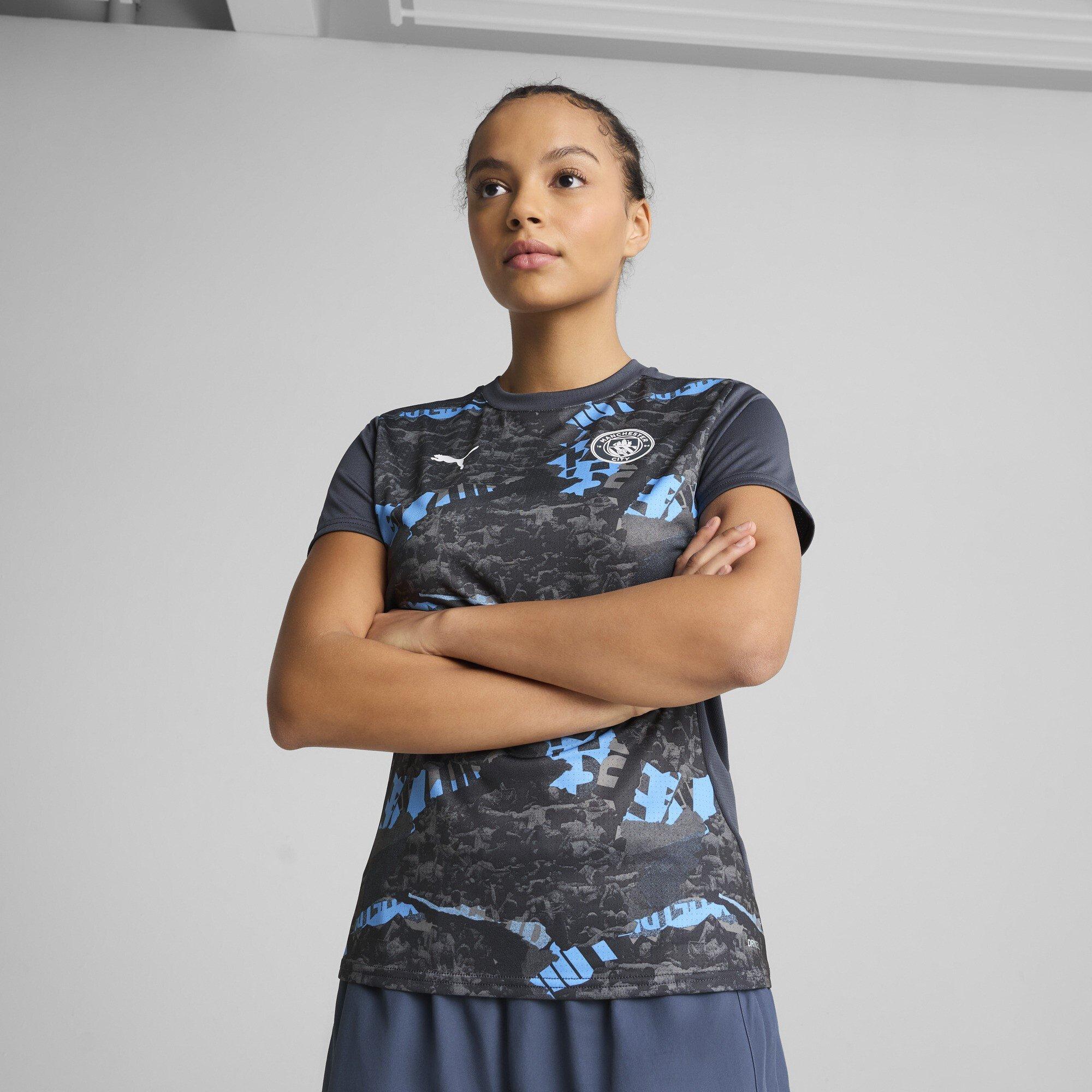 Puma Manchester City Pre Match Short Sleeve Shirt 2024 2025 Womens