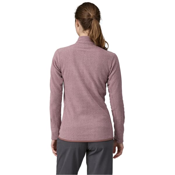 Sweat polaire randonnée PATAGONIA W'S R1 AIR ZIP NECK STORMY MAUVE