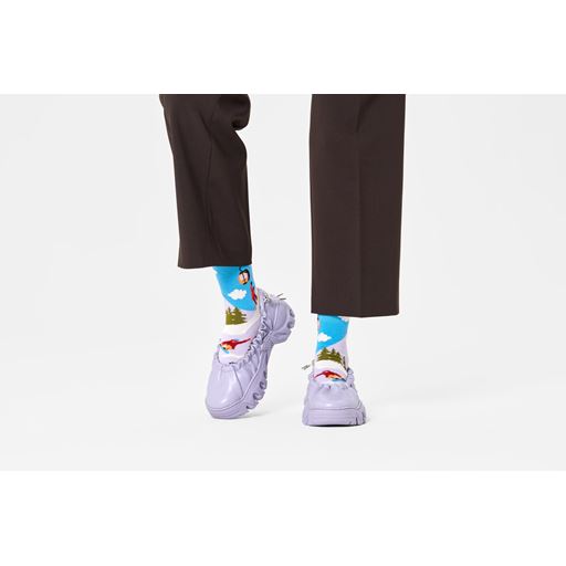 Happy Socks Snowboard Strømper, Blue, 41-46