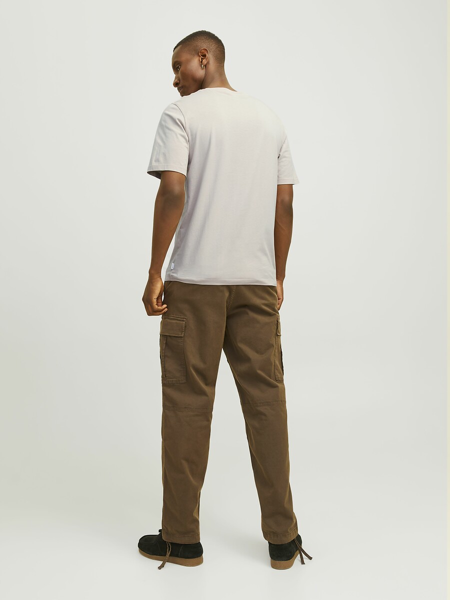 JACK & JONES<br>Camiseta de gola redonda em algodão orgânico