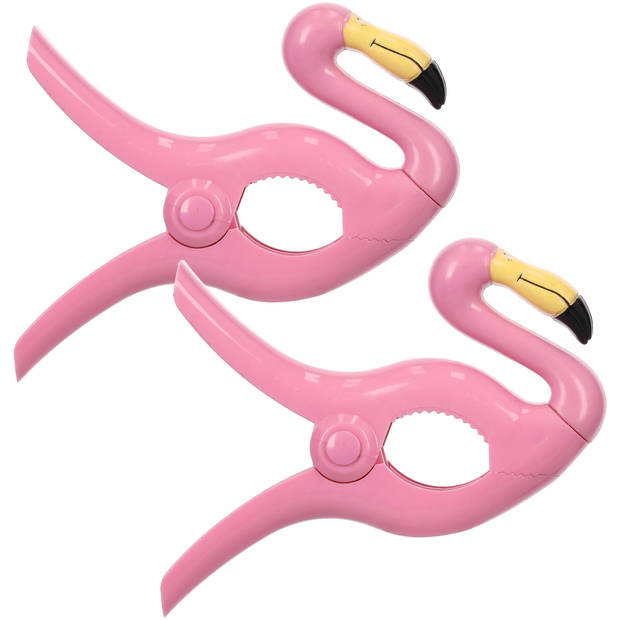 Blokker strandlaken knijper Flamigo - roze