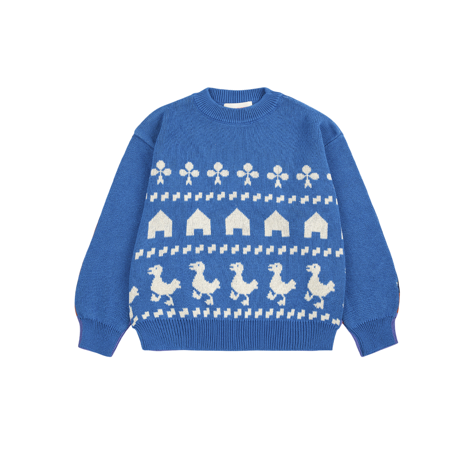 Pullover Farm Jacquard Blue