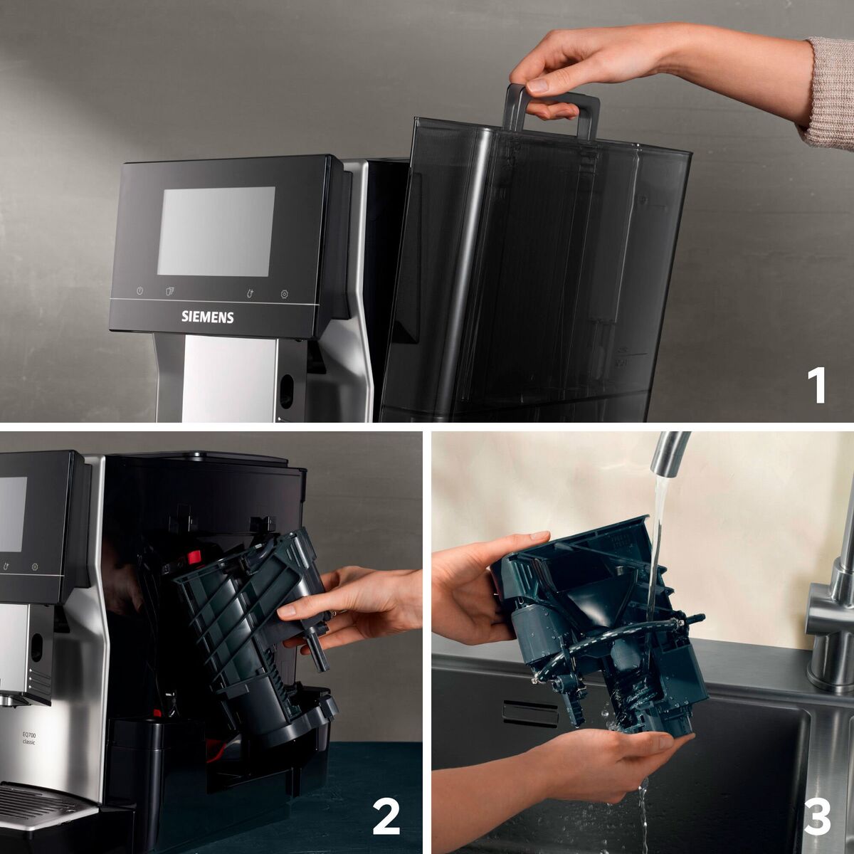 EQ700 Classic Morgendis helautomatisk kaffemaskin 2,4 liter