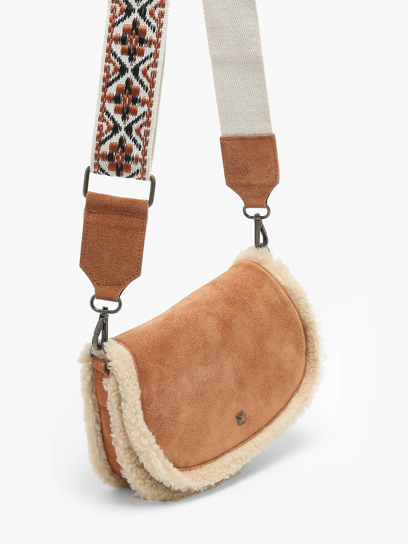 Sac bandoulire Risia cuir PIECES