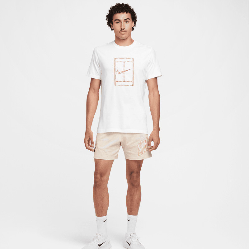 Tee-shirt de tennis Nike Court Dri-Fit blanc