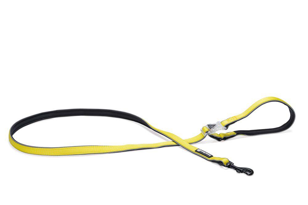 Beeztees Parinca Premium LED - Veiligheidsriem Hond - geel - 2 cm - 150 cm