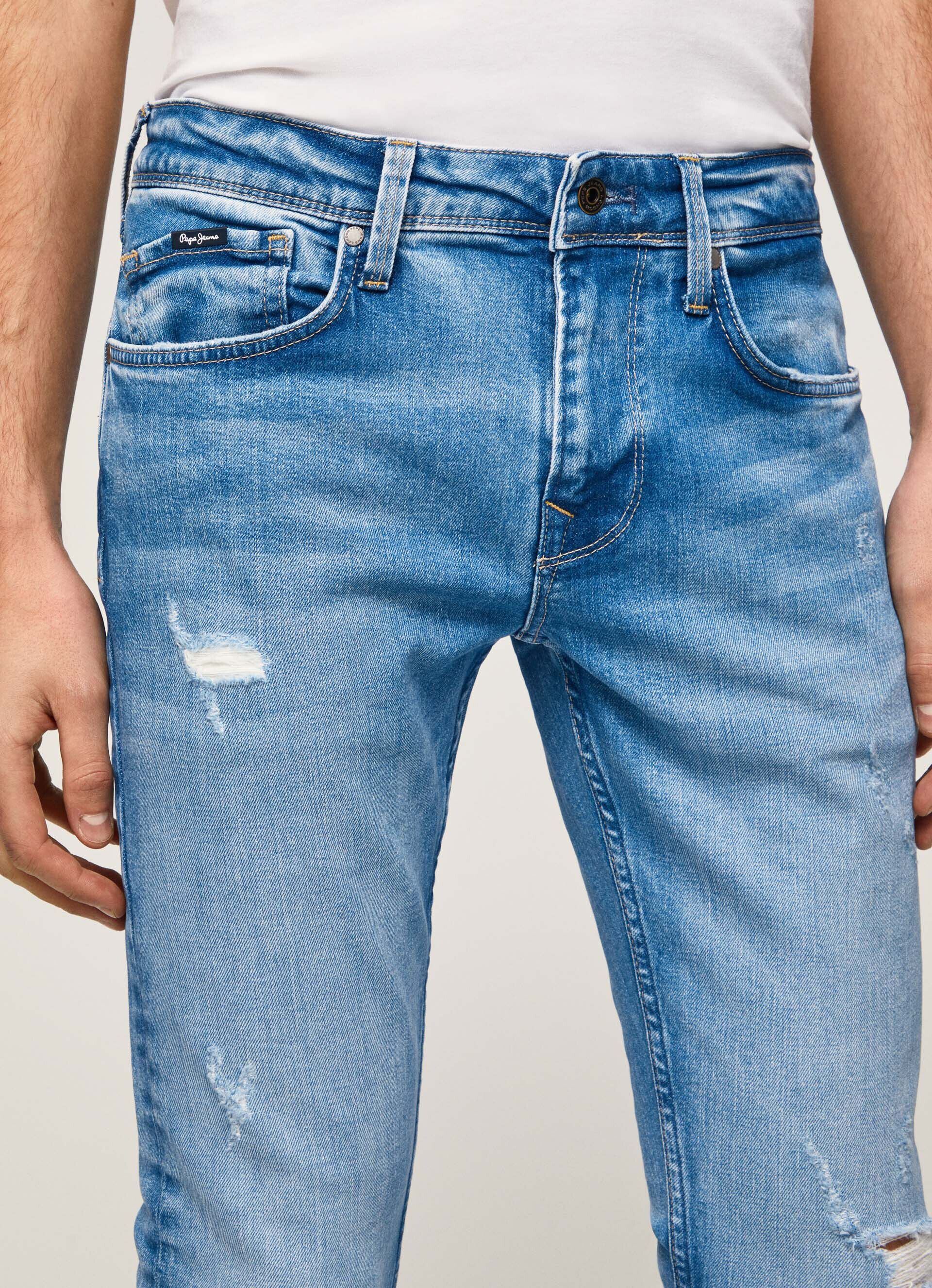Calça jeans skinny de cintura baixa Jean Finsbury Fit - jeans