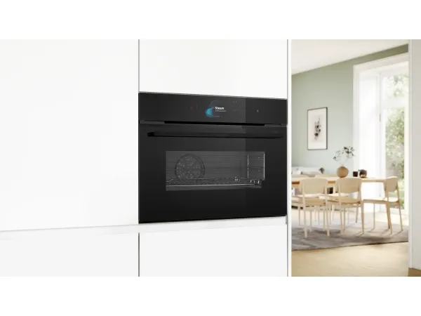 Bosch Serie 8 CSG958DB1, Medium, 47 L, 30 - 250 °C, Grill, Pizza, Hydrolytisk, Sort