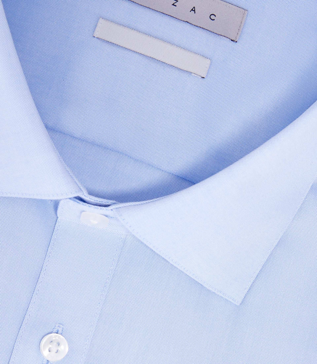 Chemise repassage facile bleu ciel 