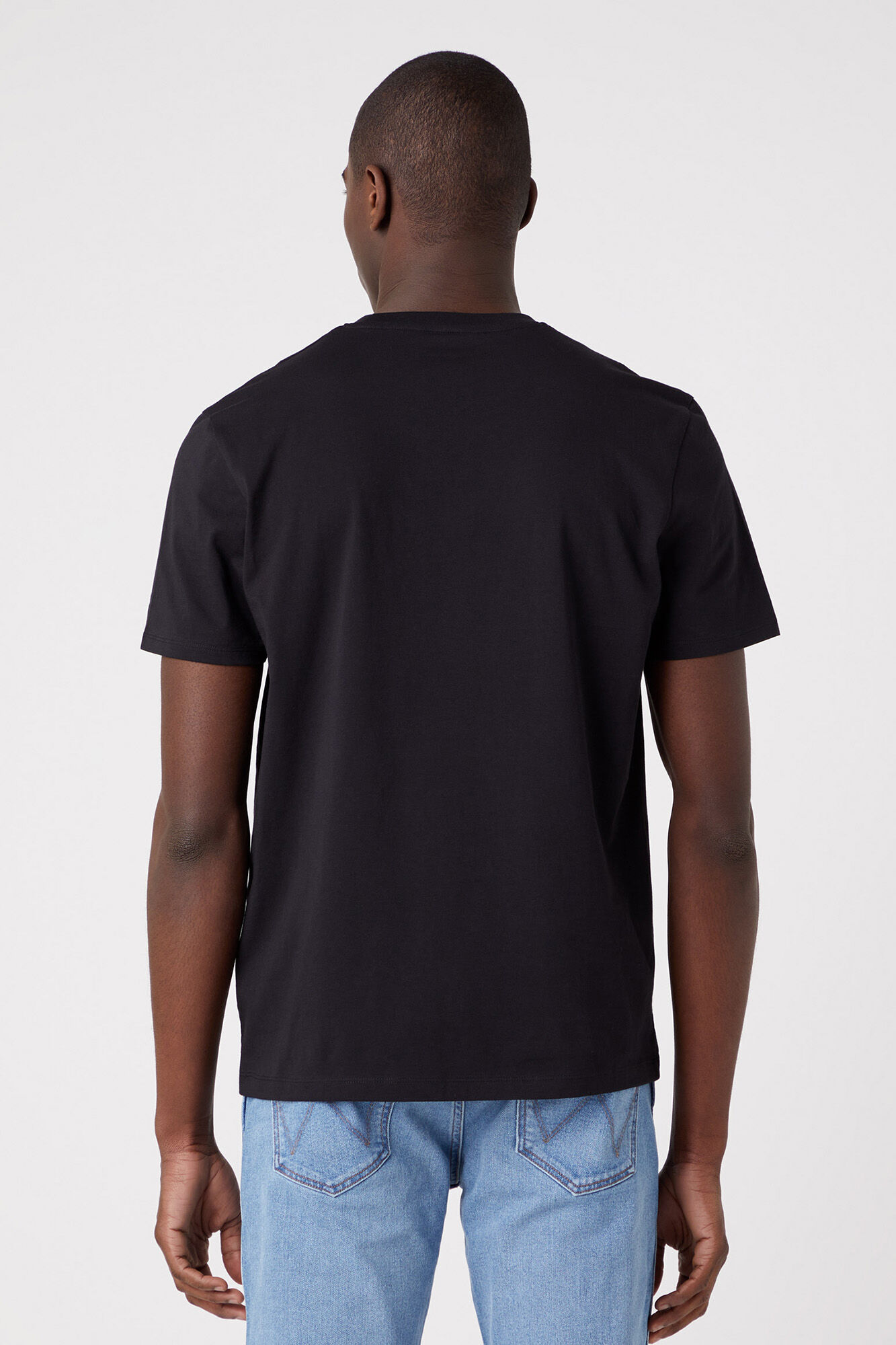 Logotipo padrão em camisetas - Preto