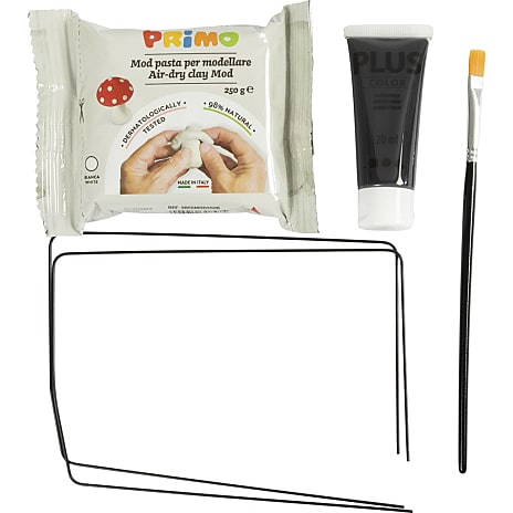 Mini DIY kit modellering skulptur - sort
