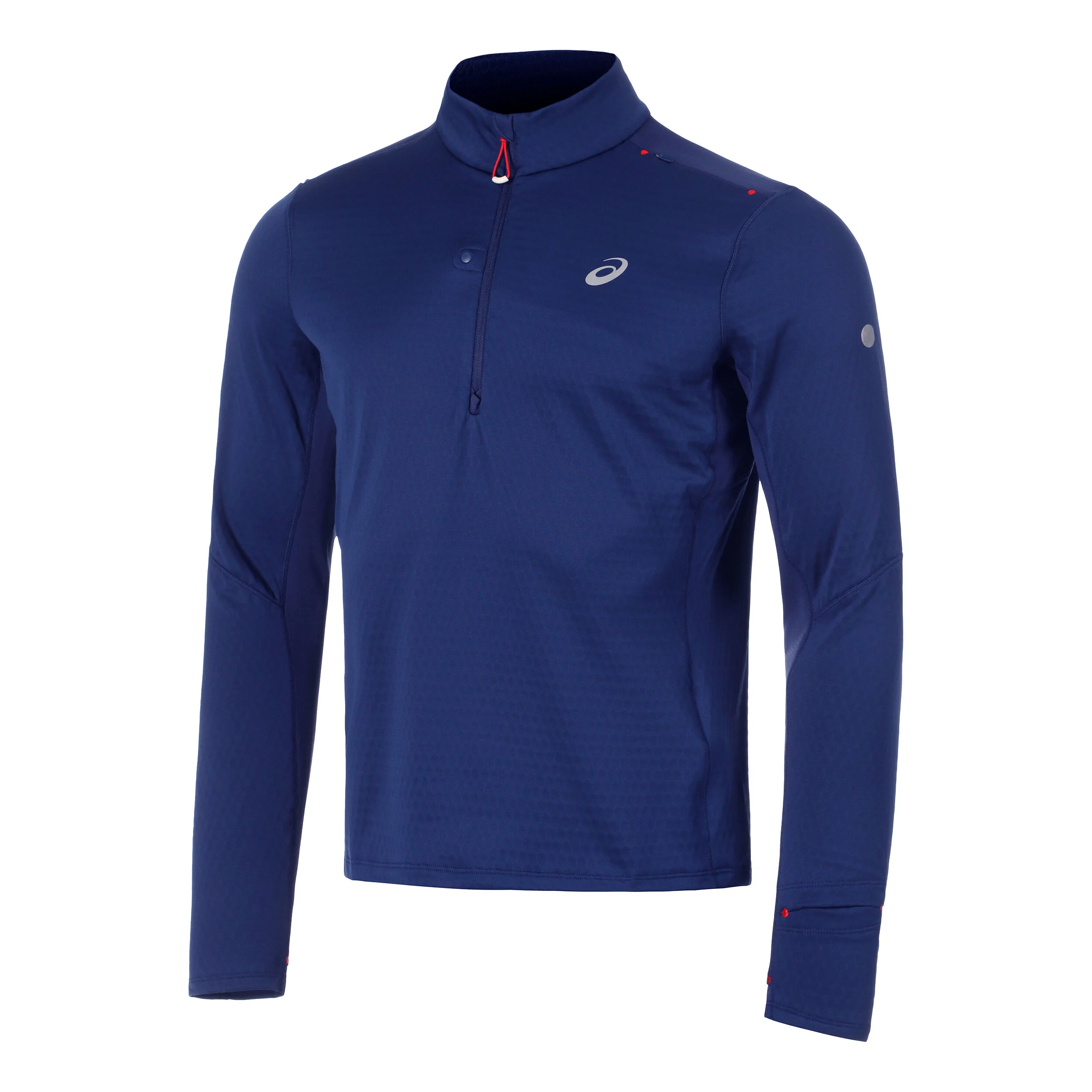 ASICS Road Winter 1/2 Zip Maillot De Course Hommes - Bleu Foncé