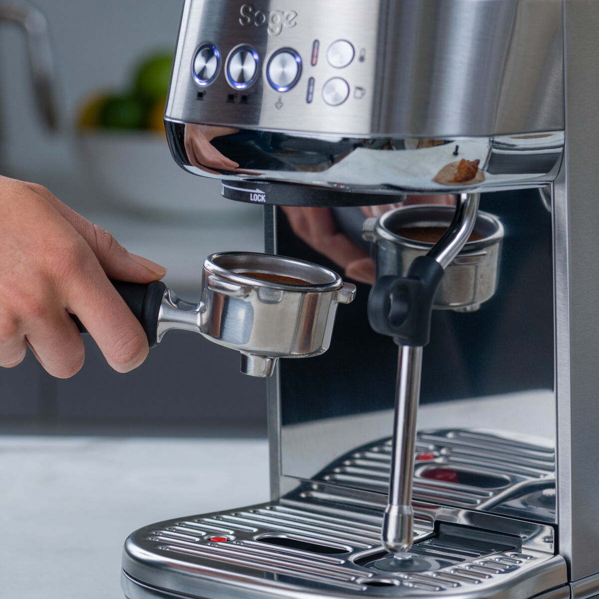 SES500SST The Bambino Plus espressomaskine, rustfrit stål