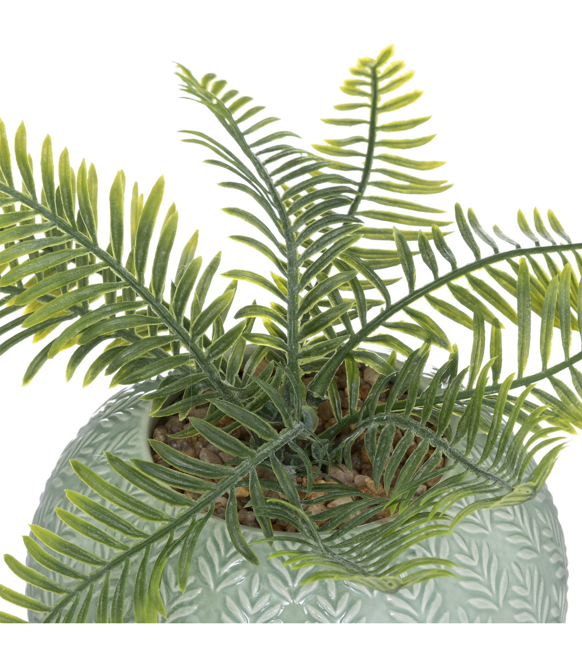 Plante artificielle dans pot en céramique d. 13 x h. 24 cm
