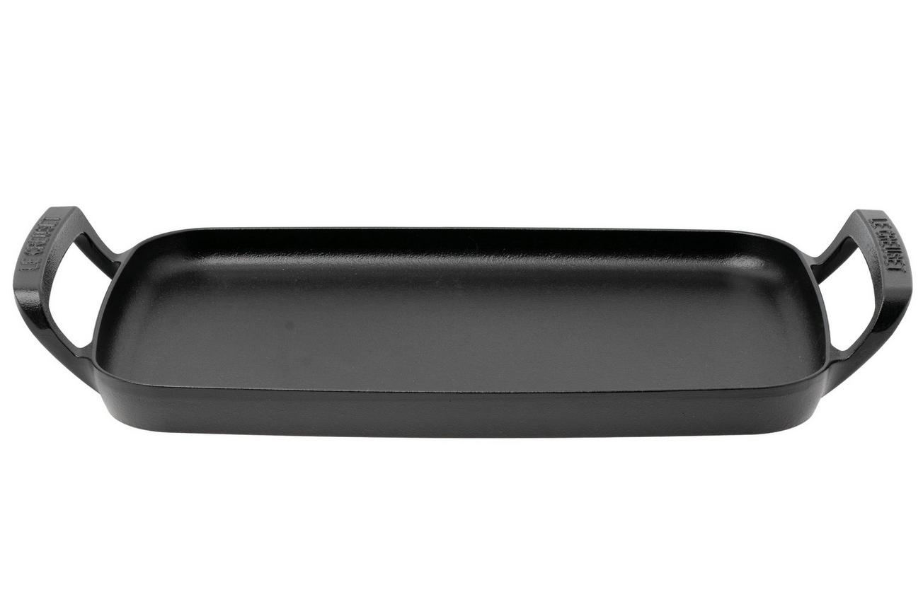 Le Creuset BBQ Outdoor Collection 20276400000005 Cast Iron Rectangular Baking Tray, bakplaat, 40 cm