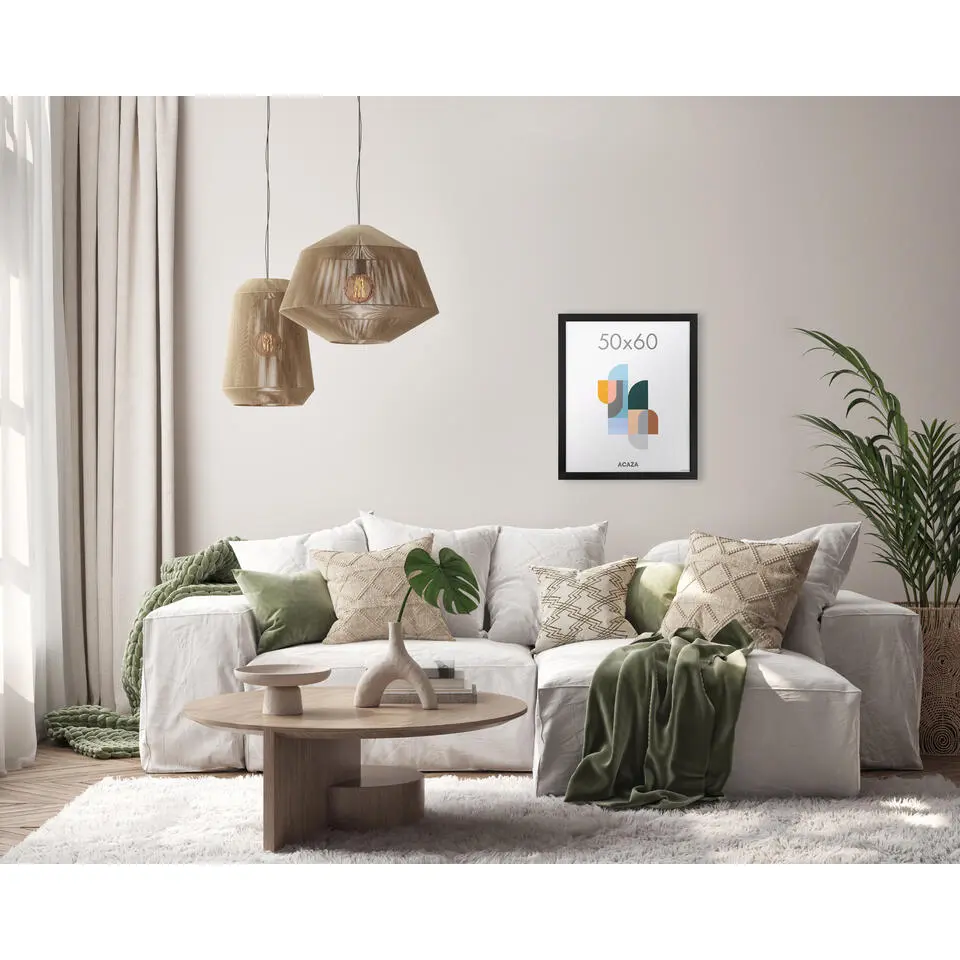 Fotokader - Fotolijst - Wissellijst - 50x60 cm - MDF - Zwart