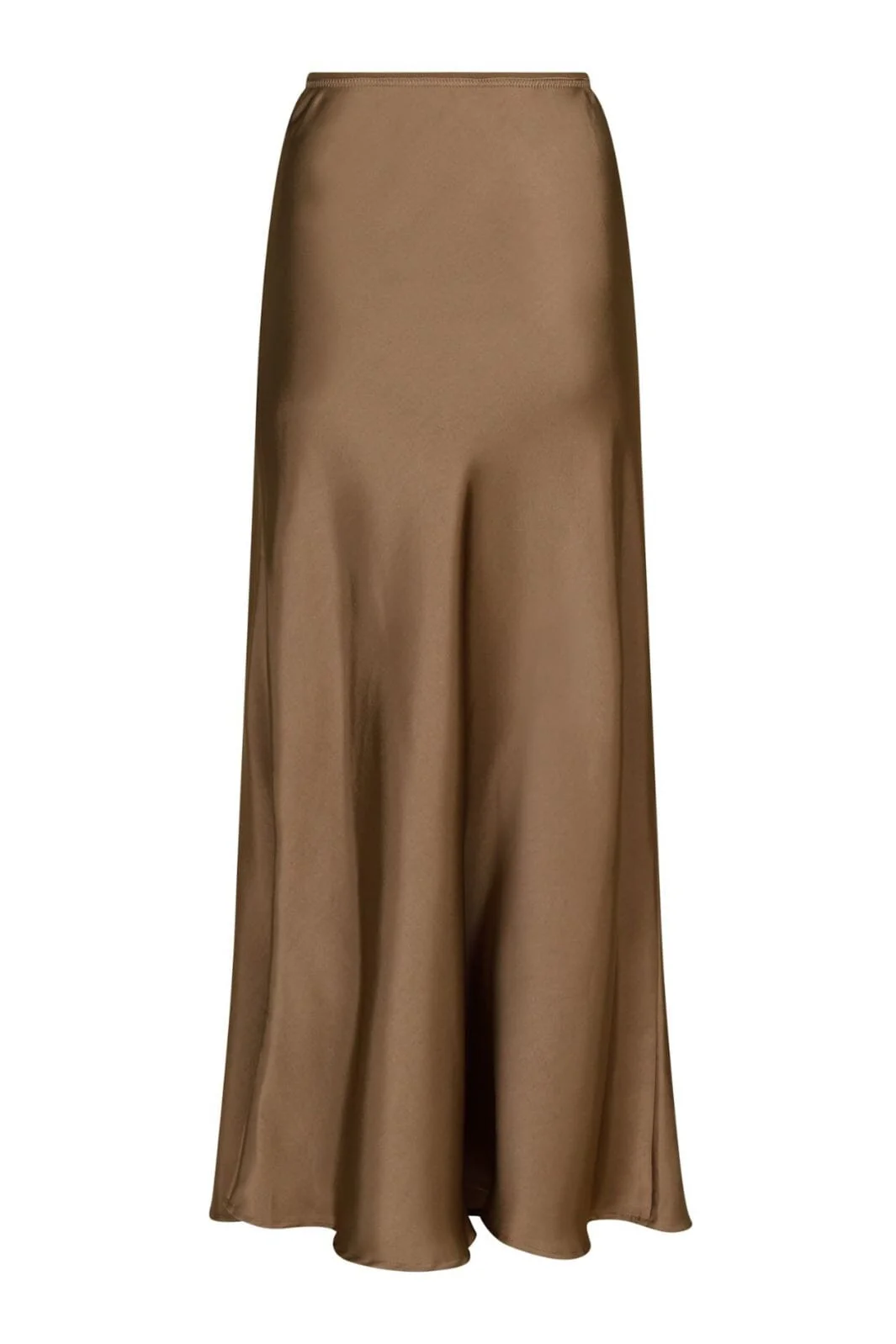 Neo Noir Vicky Heavy Sateen Skirt dark taupe