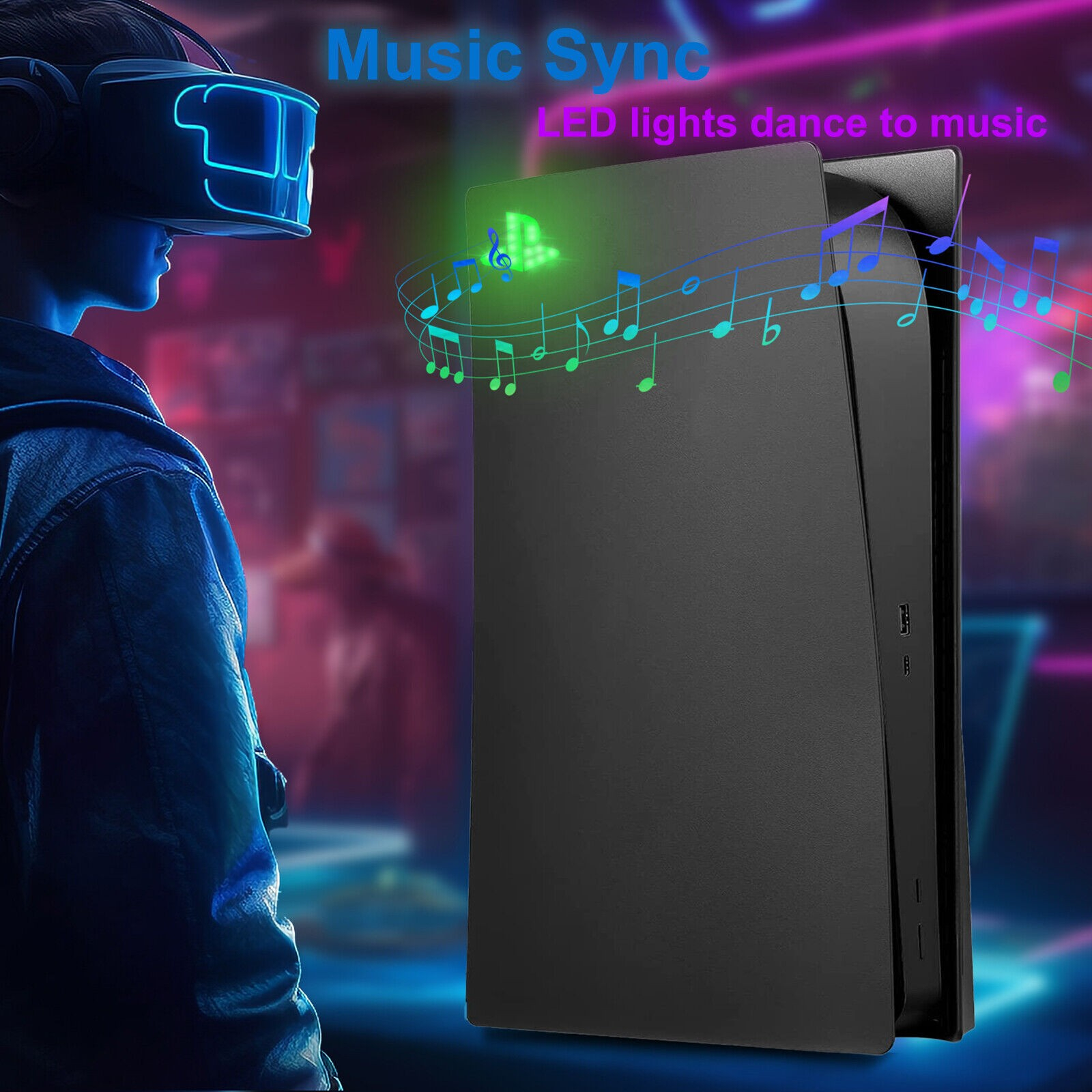 Sony Playstation 5 PS5 LED Logo Aufkleber Deko Lightbar Sticker - Diverse Farben