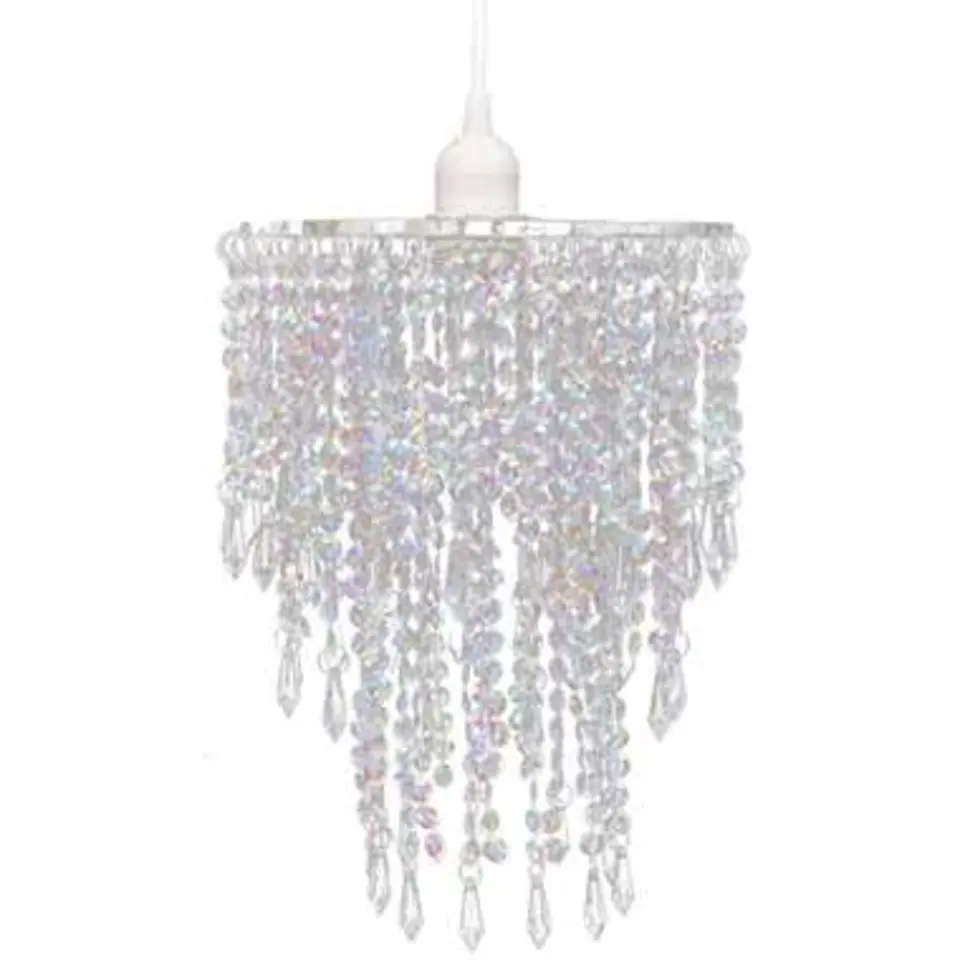 vidaXL - Plafondlamp - Transparent - Staal - 22.5 x 30.5 cm