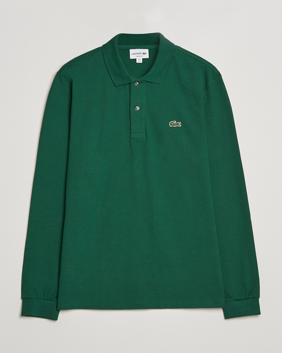 Lacoste Original Long Sleeve Polo Piké Green