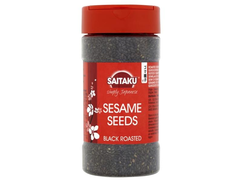 Saitaku Sesame Seeds Black Roasted 95 g Schwarze geröstete Sesamsamen