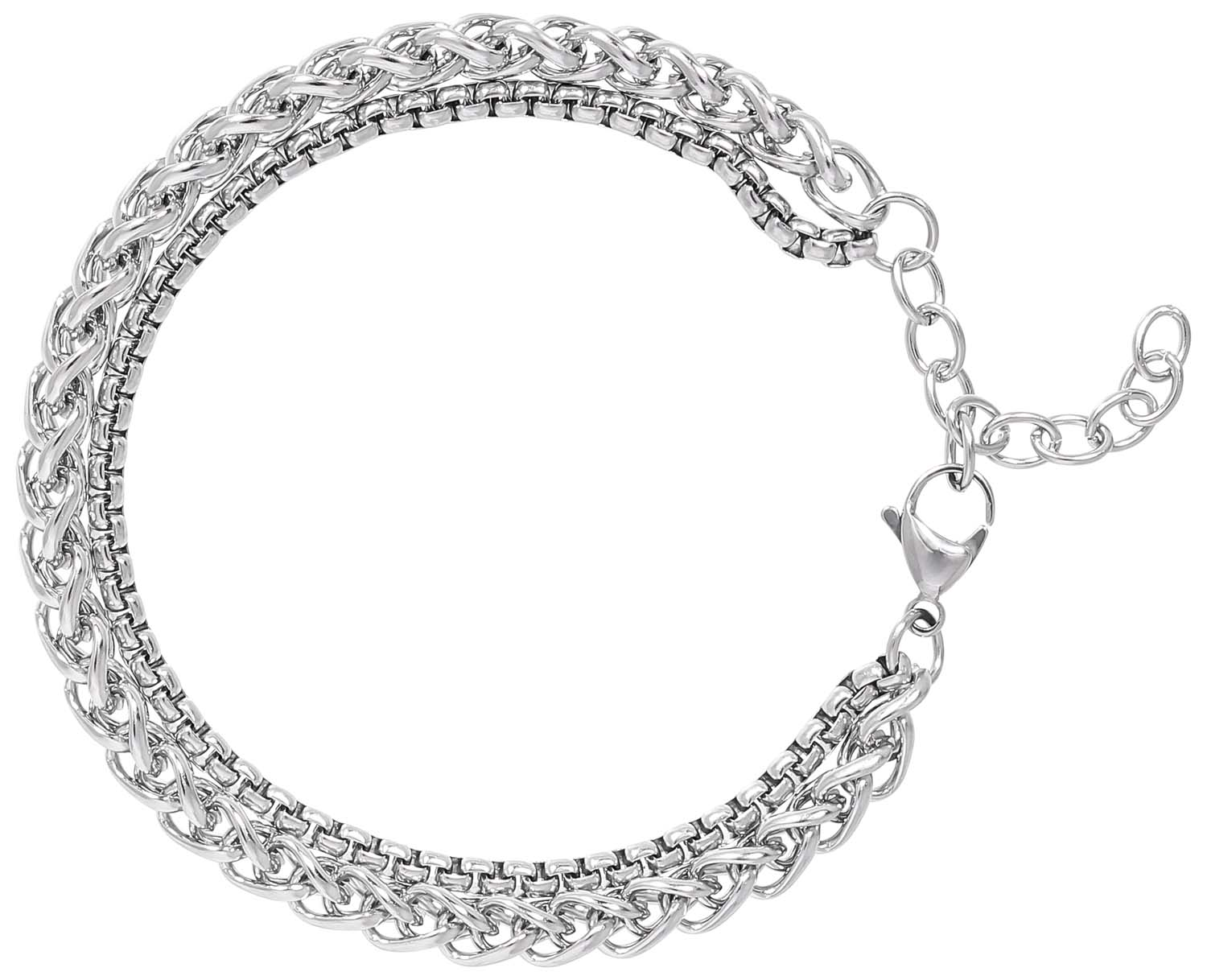 Herren Armband - Silver Steel
