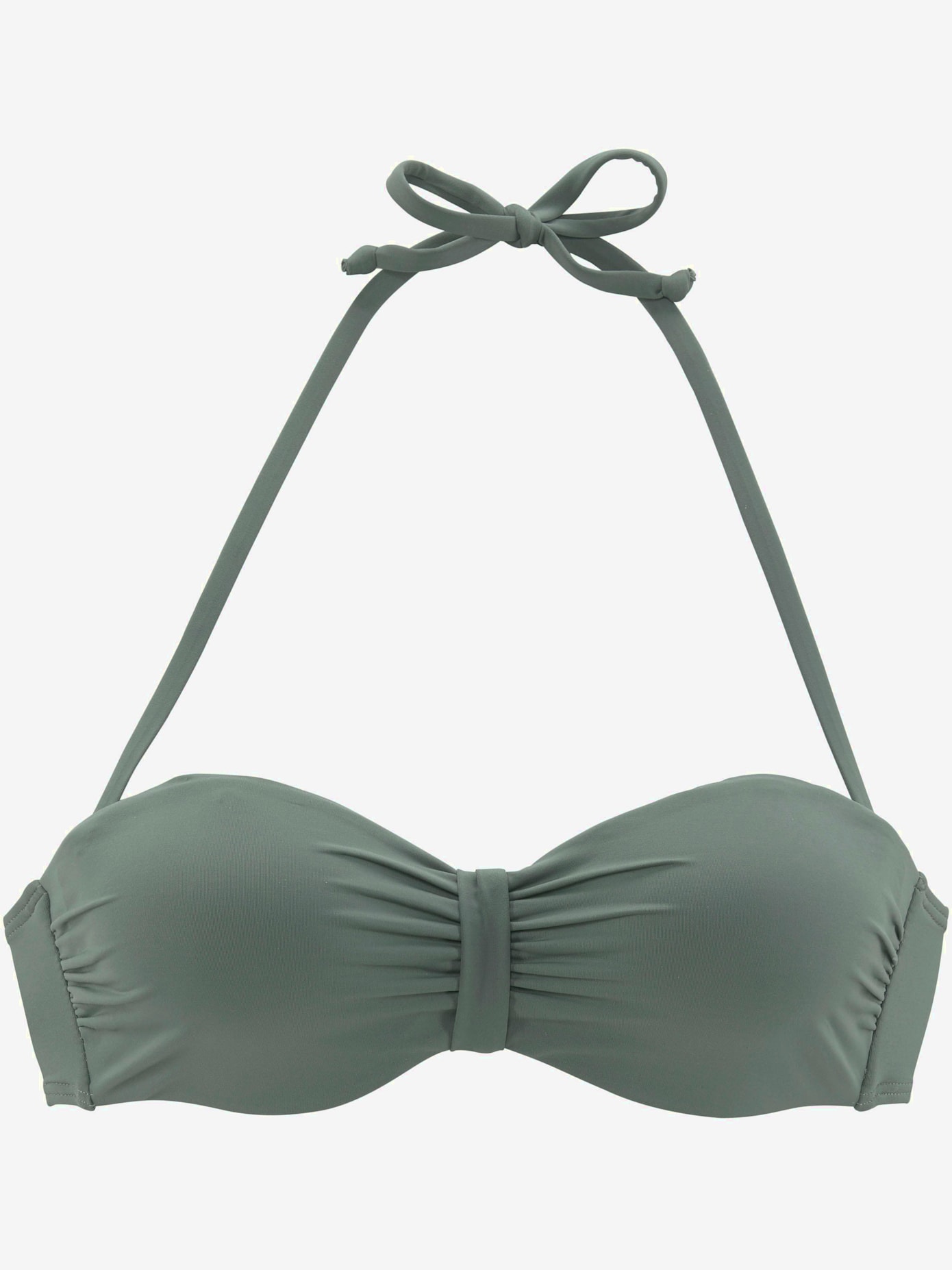 Haut de bikini bandeau à armatures bonnets rembourrés
