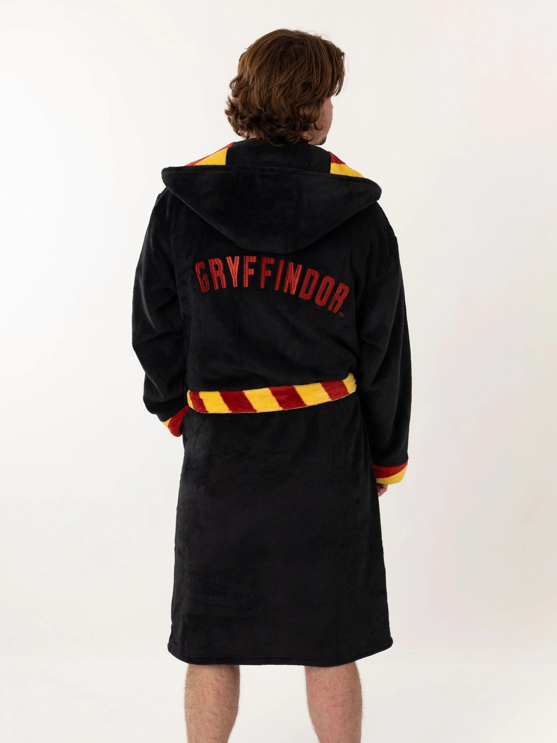 Black/Red Gryffindor - Vanilla Underground Harry Potter Hooded Bathrobe Dressing Gown