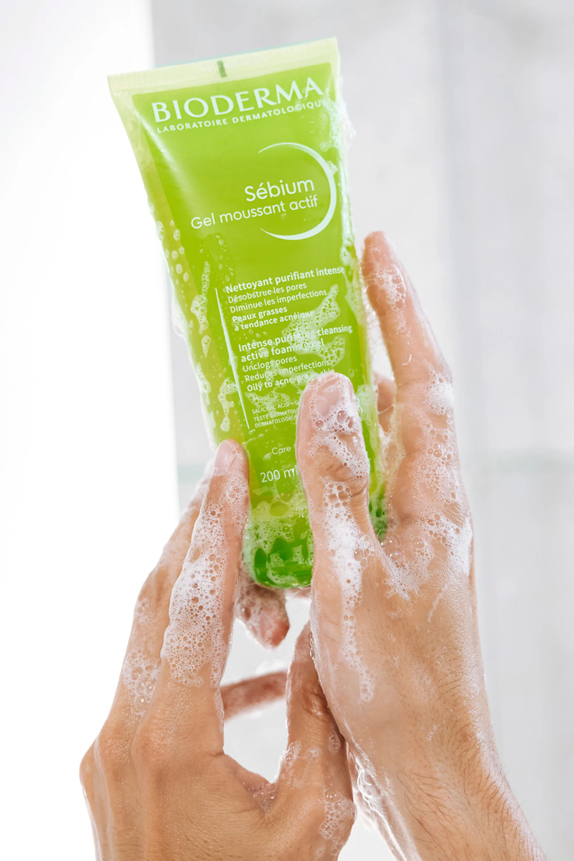 Bioderma Gel moussant actif visage Sébium-200 ml