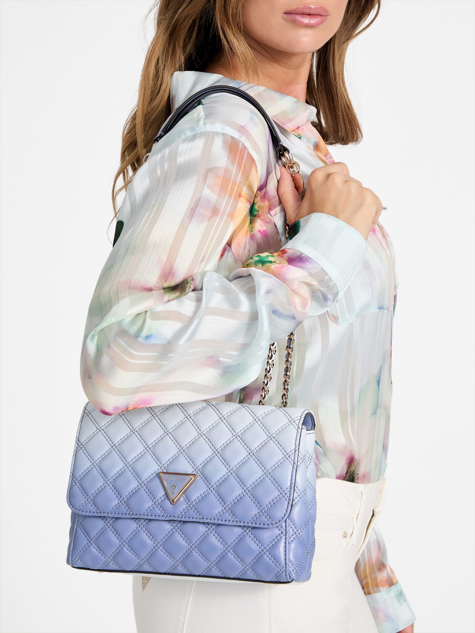 Bolsa transversal conversível Giully Ombré