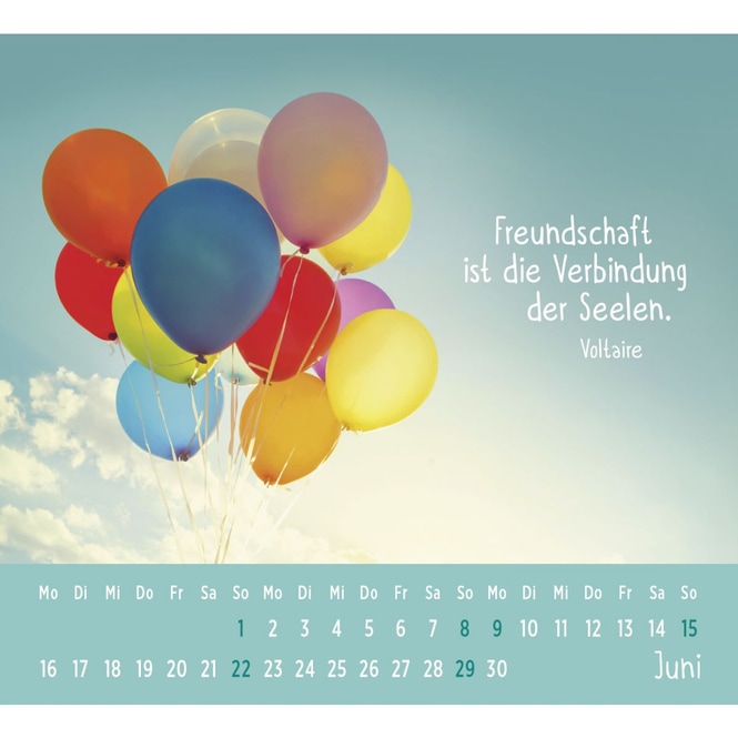Mini-Kalender 2025 - Der kleine Freundschaftskalender
