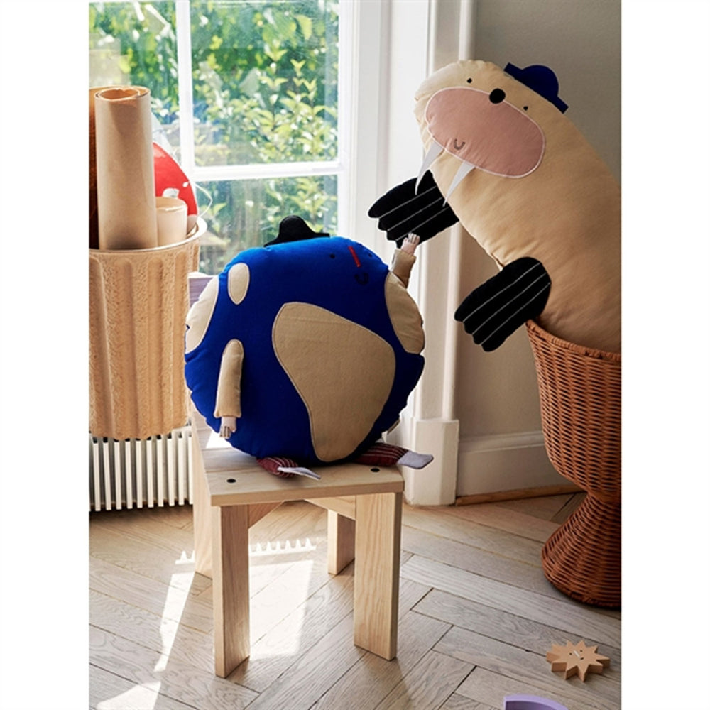 Hvalros Pude Sand - Ferm Living → Luksusbaby.dk