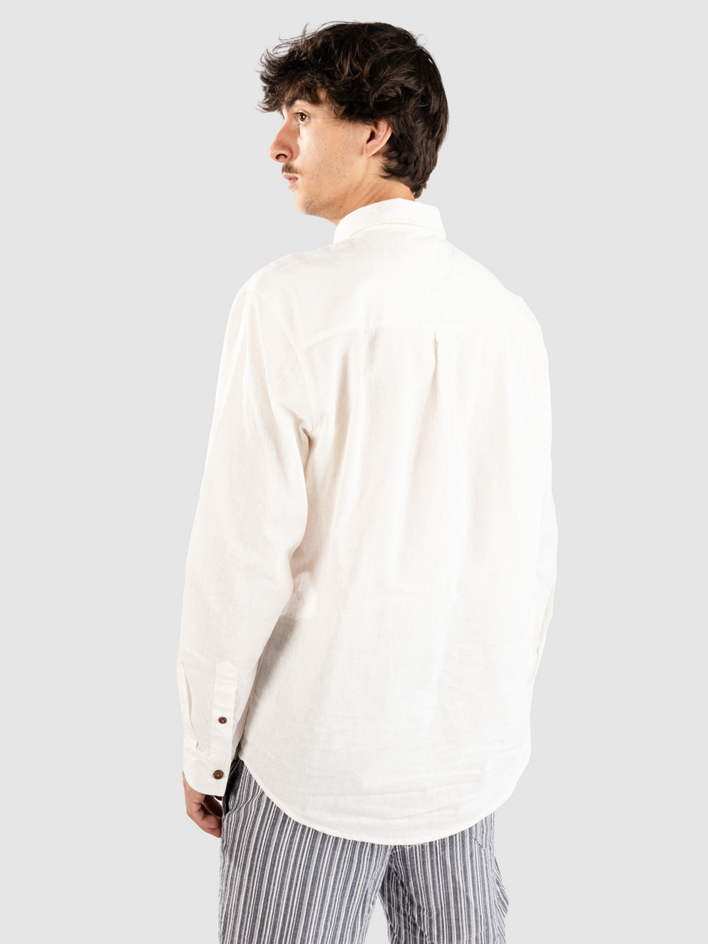 Anerkjendt Akleif Cot/Linen Shirt tofu