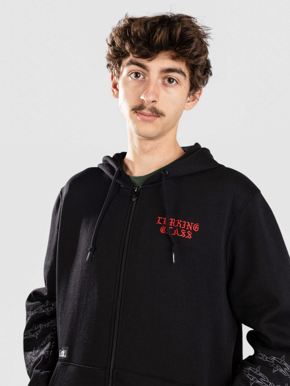 Lurking Class Moons Full Zip Hoodie black
