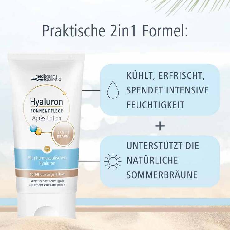 Hyaluron Sonnenpflege Apres Lotion sanfte Bräune, 150 ml