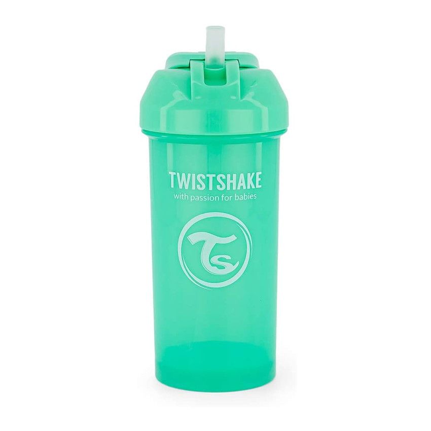 Tasse à paille 360ml 6m+ - Vert pastel - Ecru