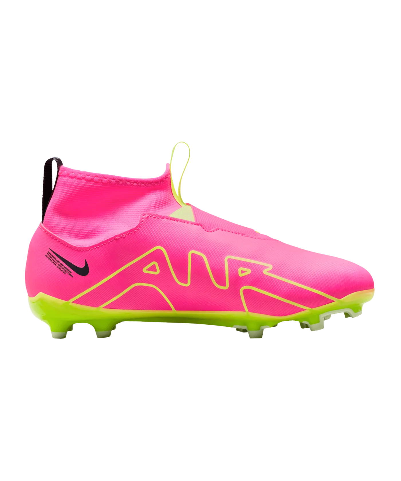 Nike Jr Air Zoom Mercurial Superfly IX Academy FG/MG Luminous Kids Pink Gelb F605