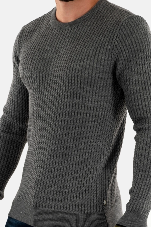Pull hiver Benson & Cherry fairland gris