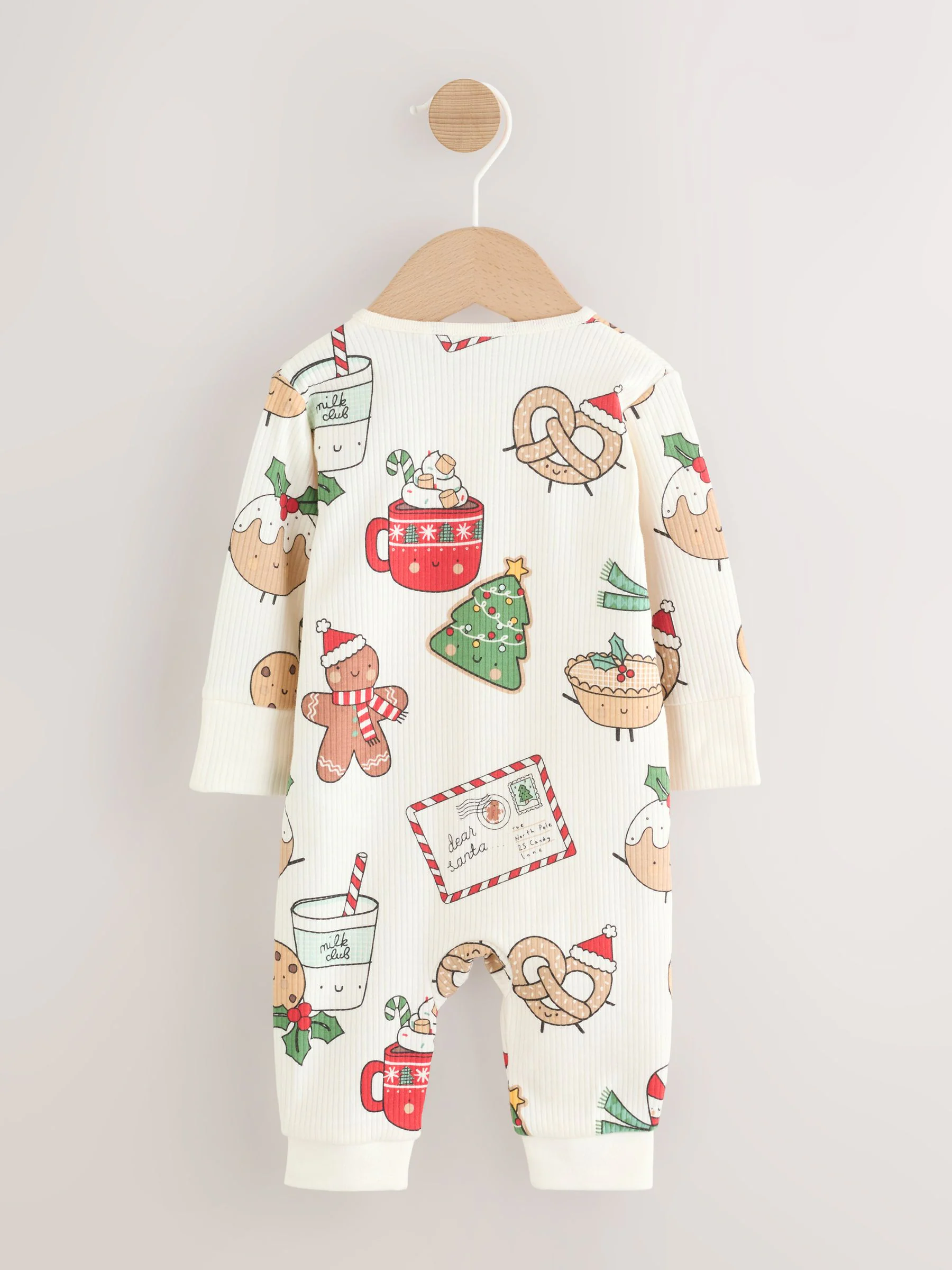 Multi - Kerstbabypyjama met figuurtjes (0mnd-3jr)