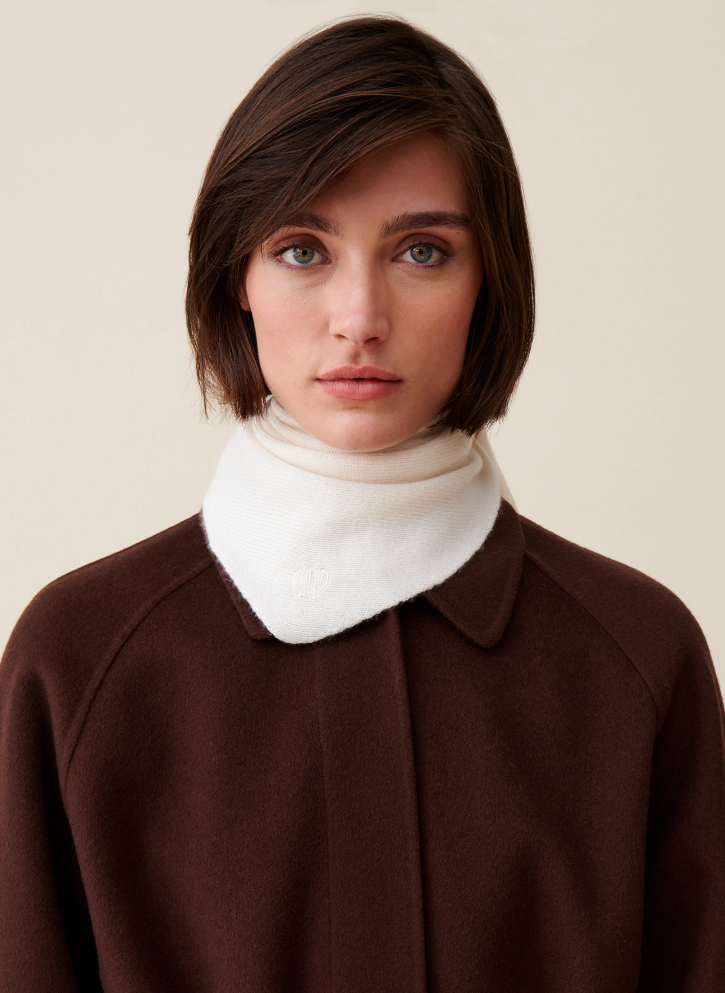 Foulard en cachemire| Blanc