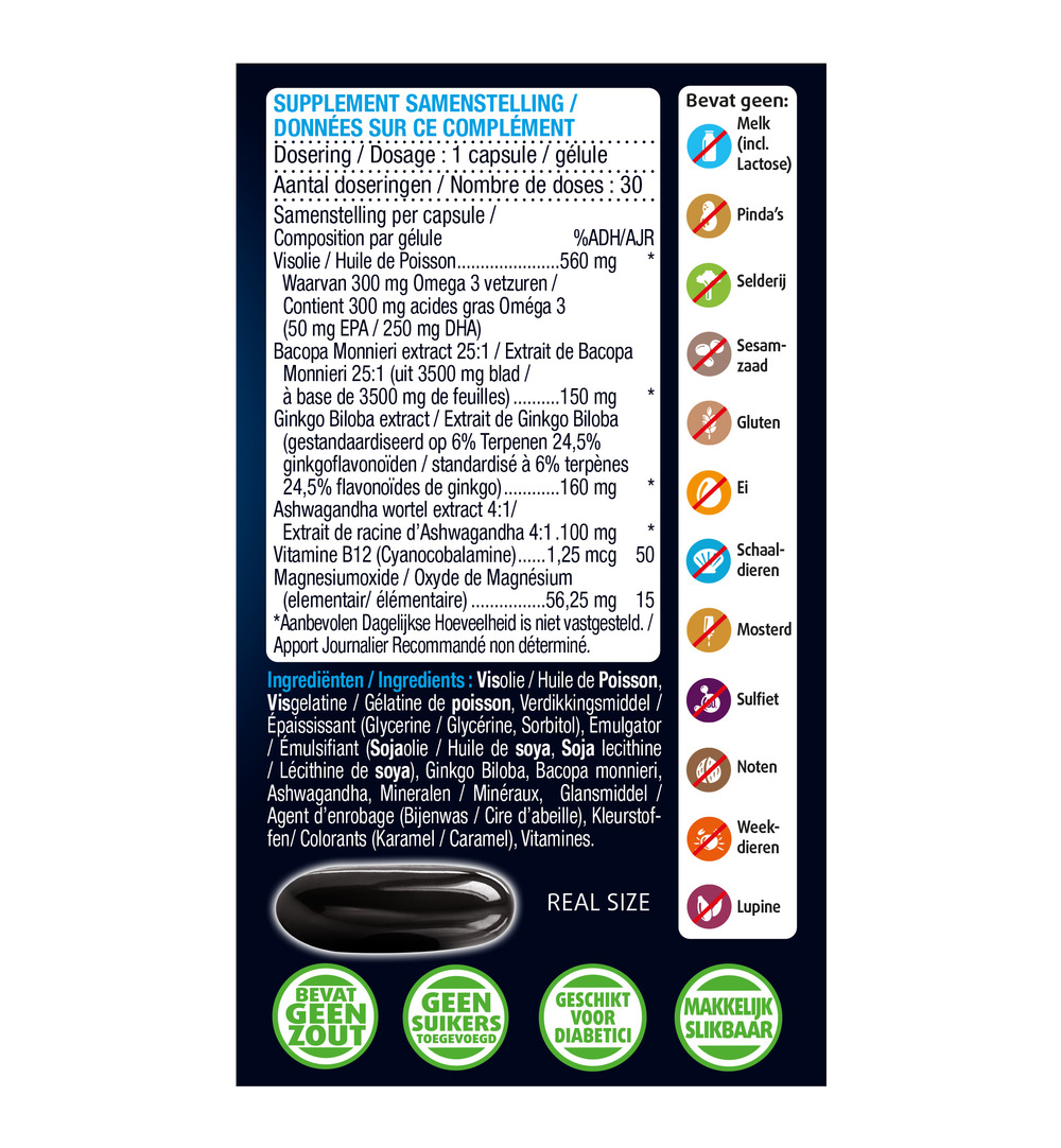 Lucovitaal Geheugen & Concentratie (30 capsules)