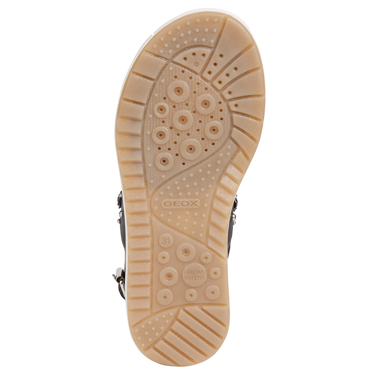 Geox Sandales en Cuir Rebecca noires
