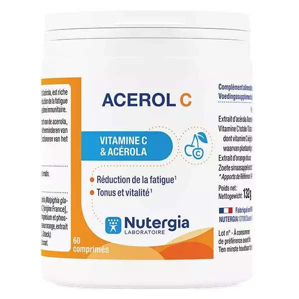 Nutergia Acerol C Vitamina C 60 comprimidos