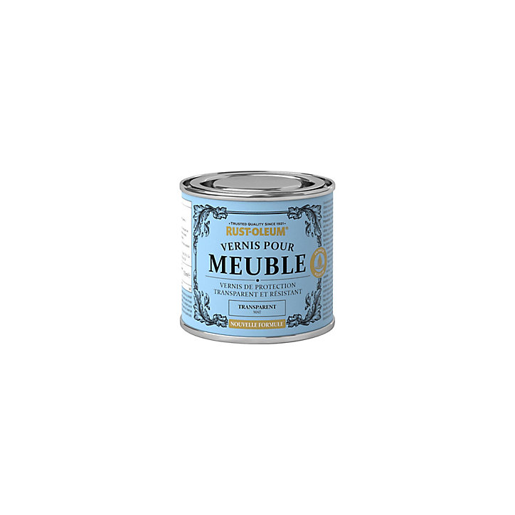 Vernis meubles acrylique effet poudré Rust-Oleum 125ml transparent