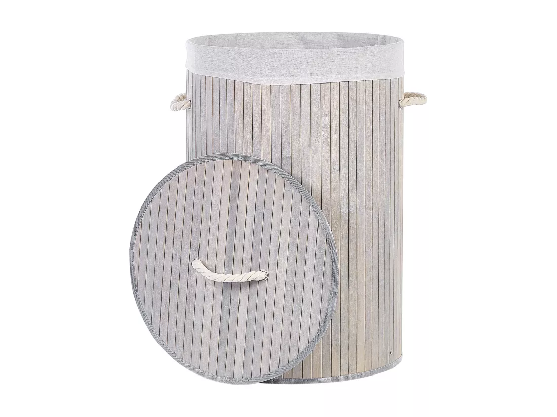 Panier en bambou gris 60 cm SANNAR
